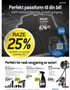 Forhåndsvisning av THANSEN kundeavis gyldig fra 20.03.2026 | Side: 15 | Produkter: Støvsuger