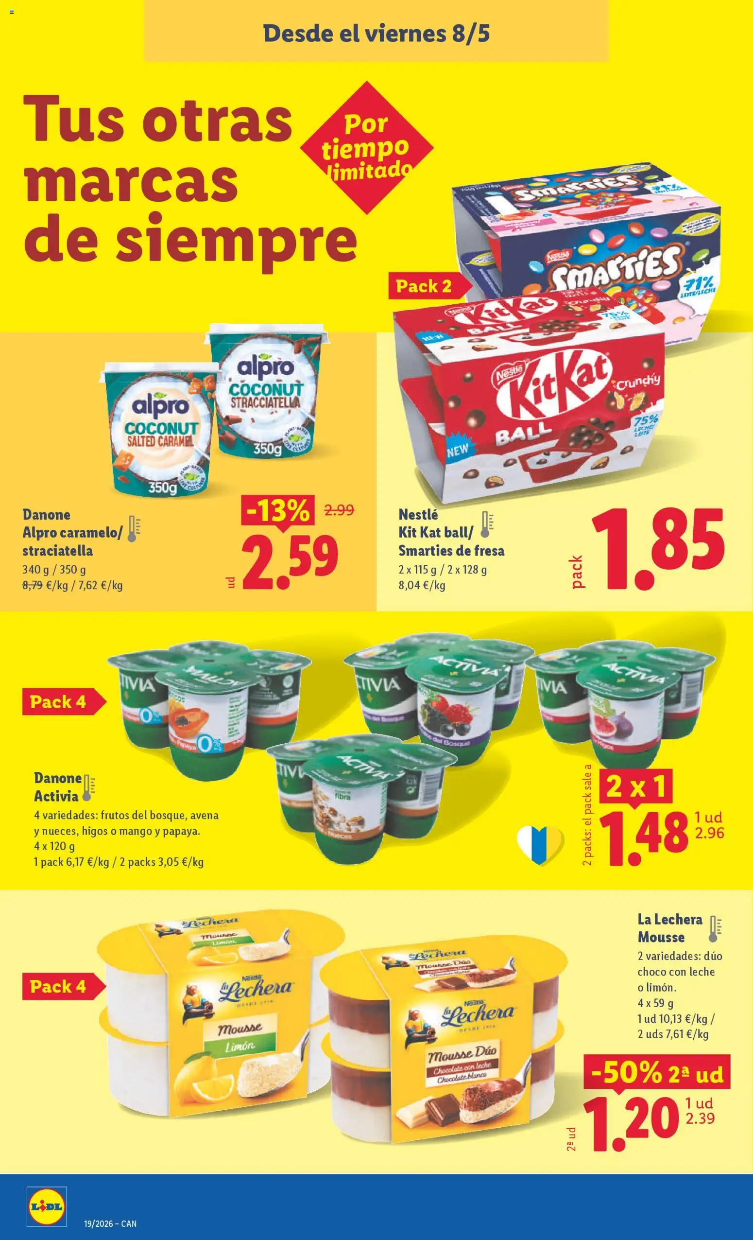 Lidl folleto │ válido desde el 04.05.2026 | Página: 40 | Productos: Mousse, Leche, Σαντιγύ, Marco