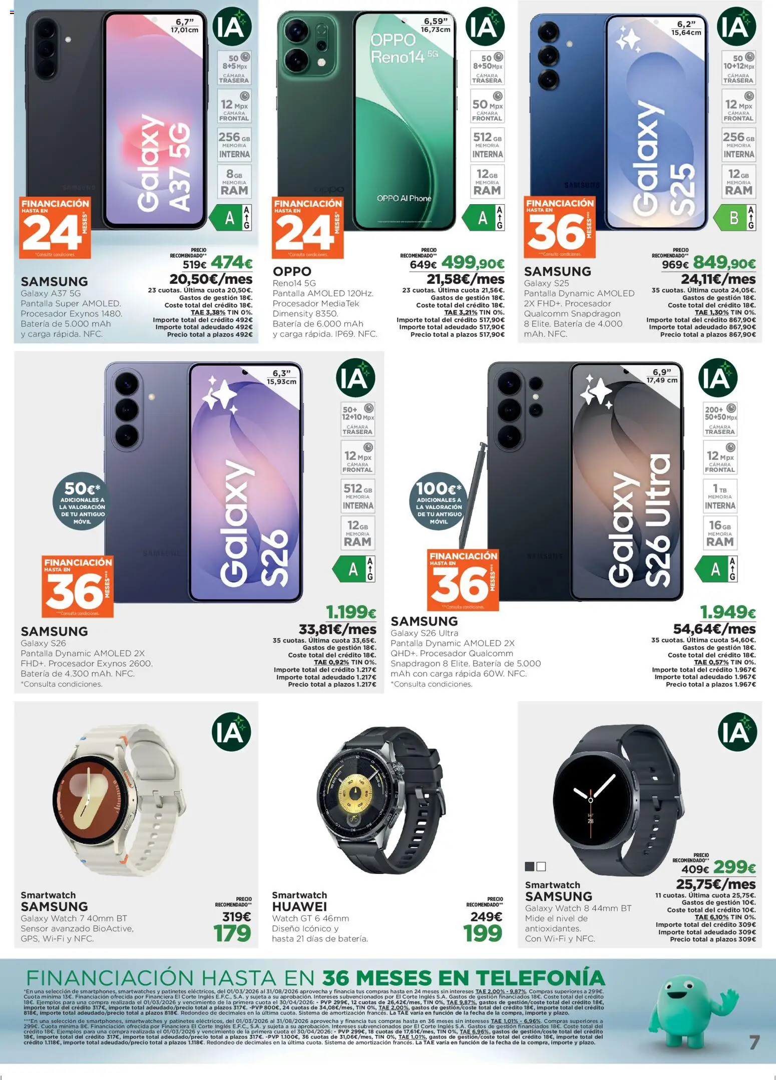 El Corte Inglés ofertas │ válido desde el 09.04.2026 | Página: 7 | Productos: Cámara, Batería