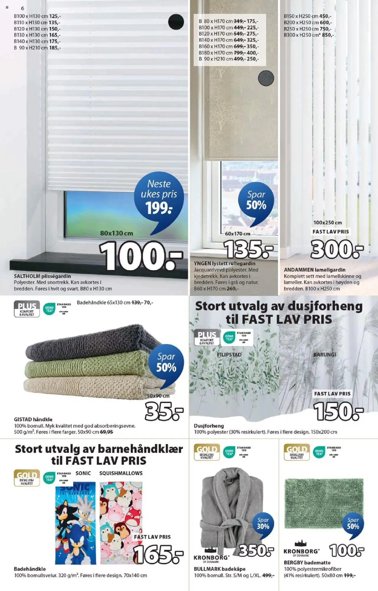  | Side: 6 | Produkter: Badekåpe, Badematte, Dusjforheng
