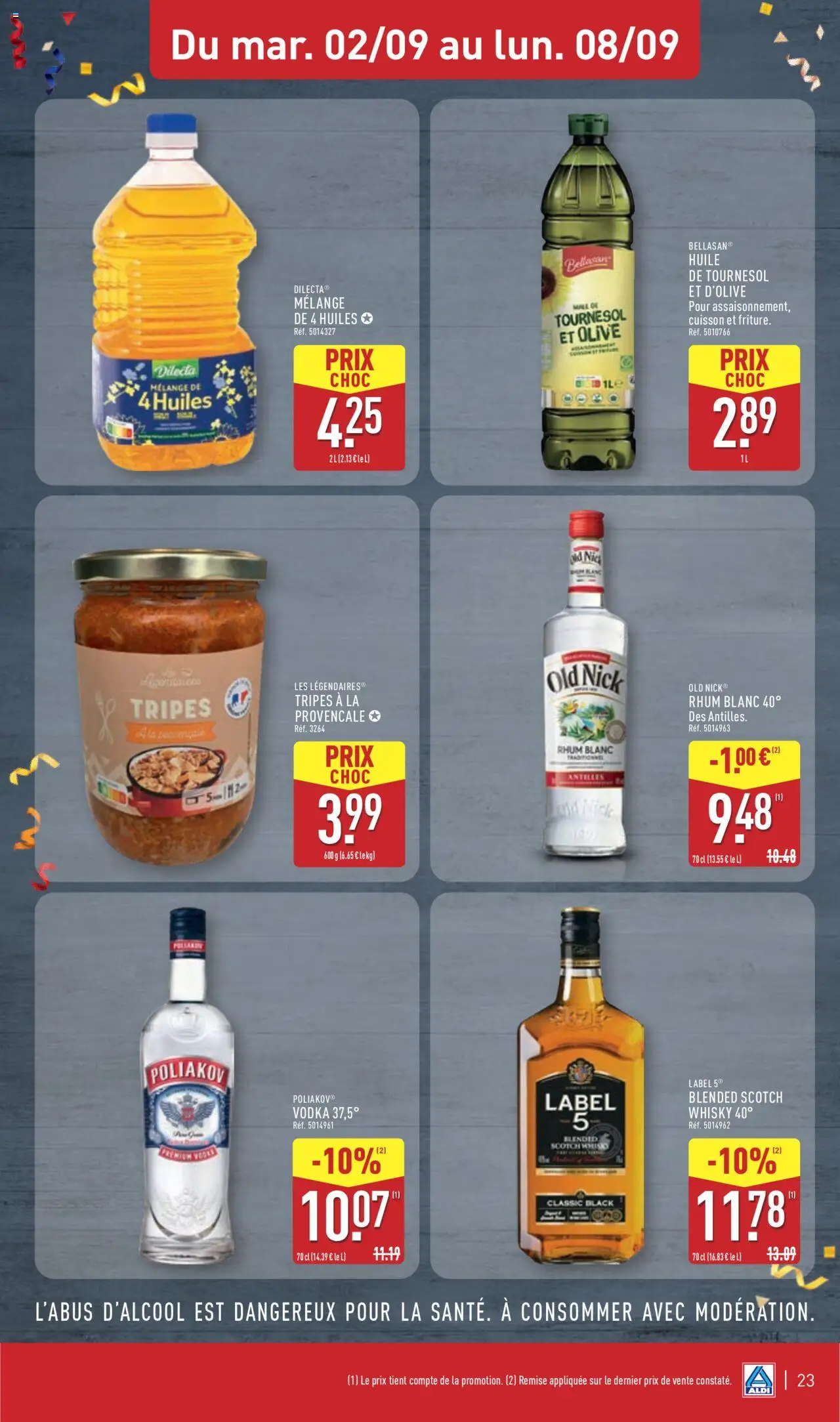 | Page: 26 | Produits: Vodka, Whisky, Rhum, Huile de tournesol