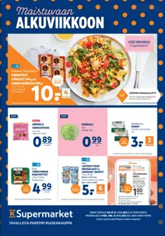 K-Supermarket-mainoslehti voimassa 15.09.2025 alkaen