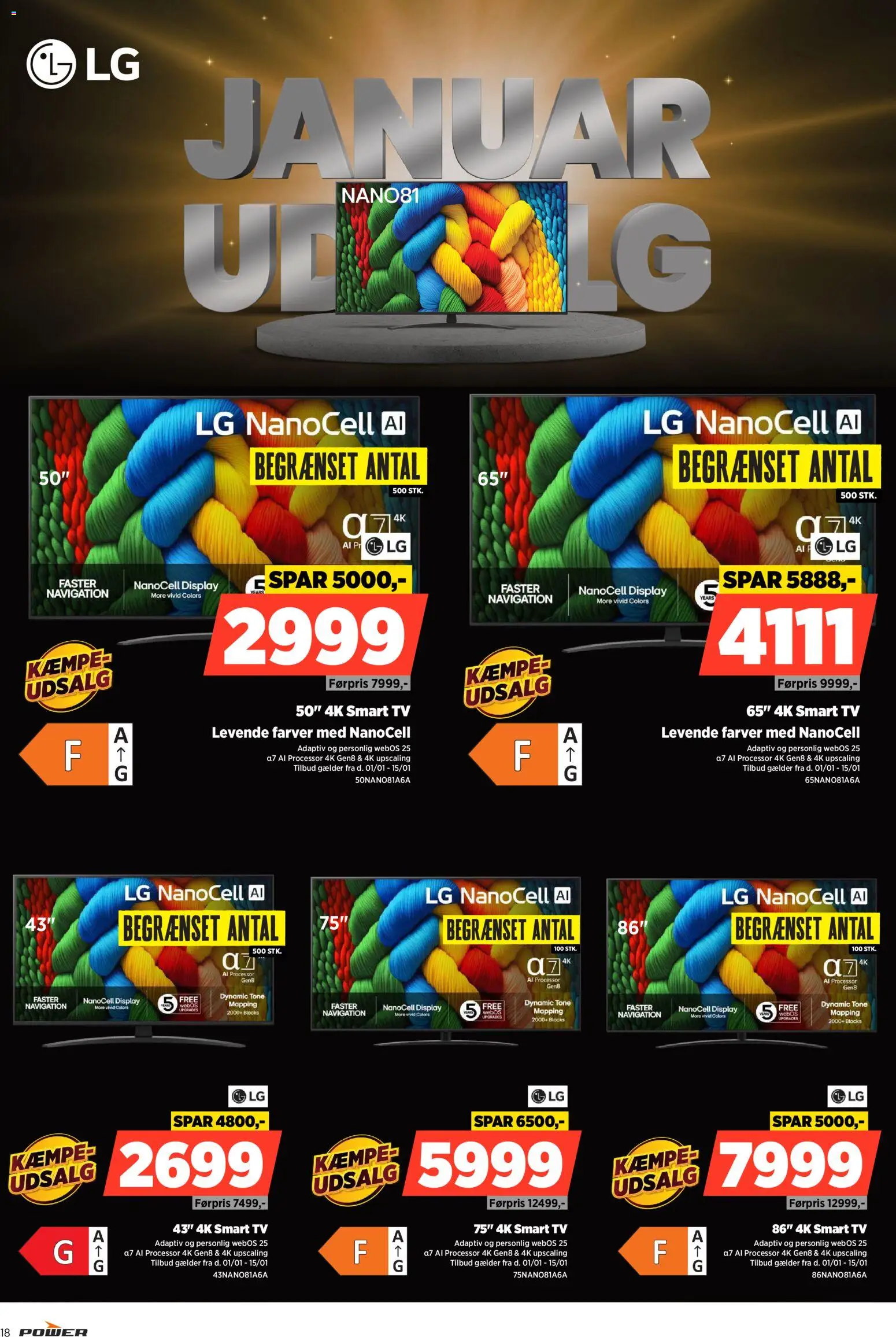 Power tilbudsavis – gyldig fra 02.01.2026 | Side: 18 | Produkter: Processor, Smart TV, TV, Navigation