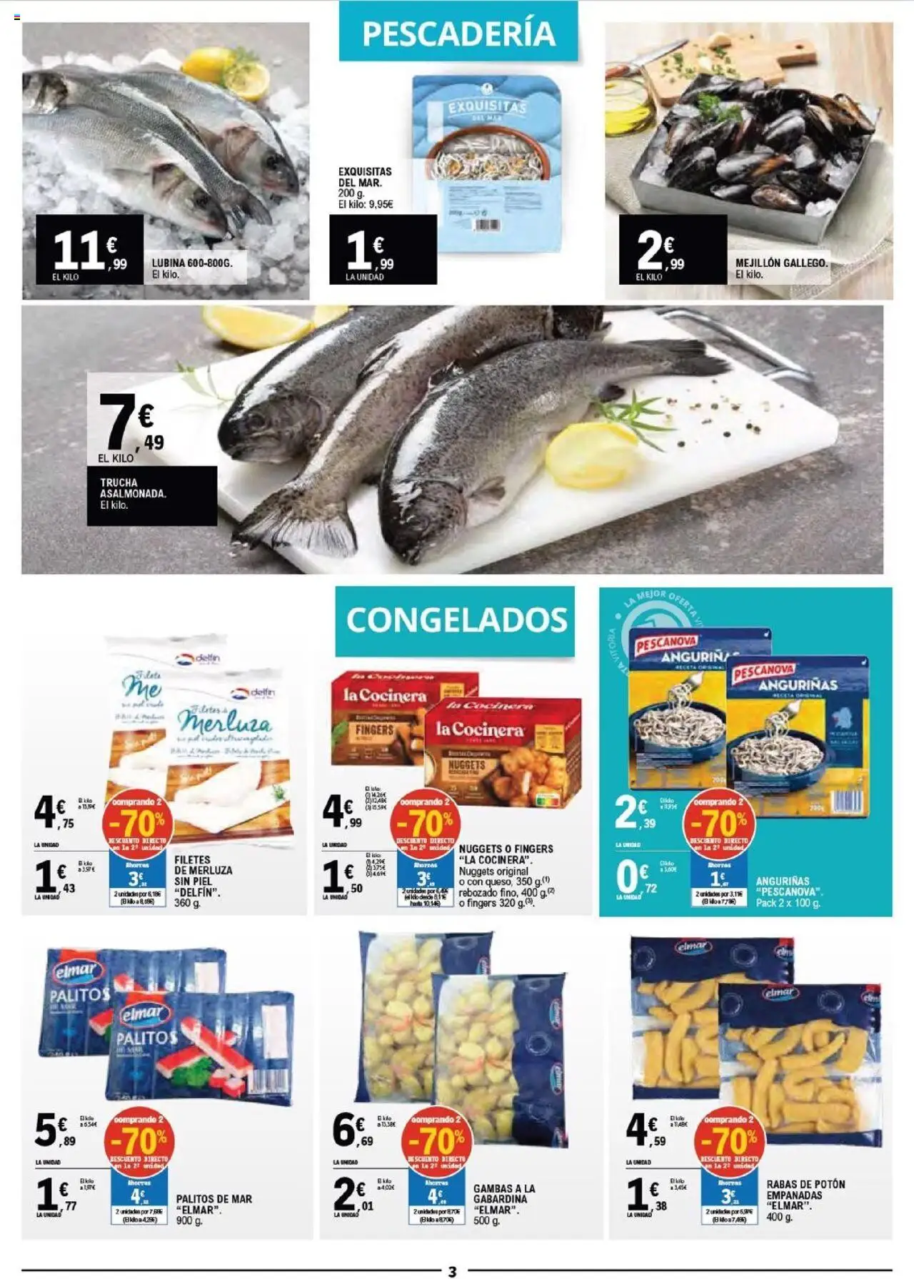 E.Leclerc folleto │ válido desde el 03.09.2025 | Página: 3 | Productos: Nuggets