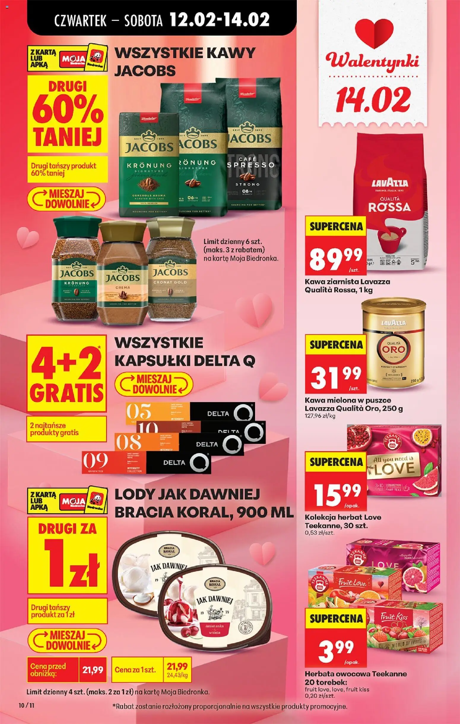 Biedronka gazetka - Oferta w tym tygodniu od 12.02.2026 | Strona: 14 | Produkty: Lavazza, Kapsułki Delta, Kawa, Herbata