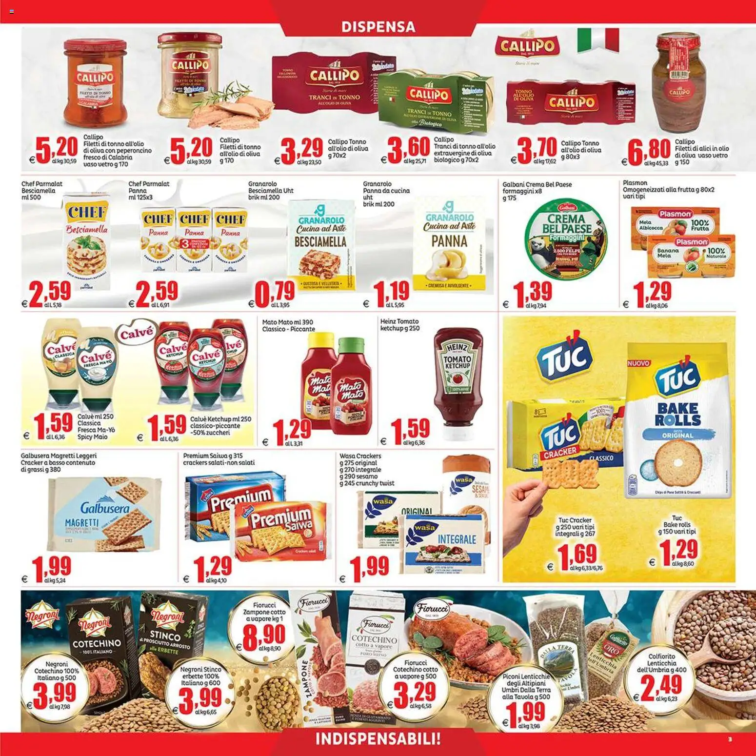 Volantino Elite Supermercati del 27.12.2025 | Pagina: 3 | Prodotti: Crema, Alici, Vaso, Cotechino