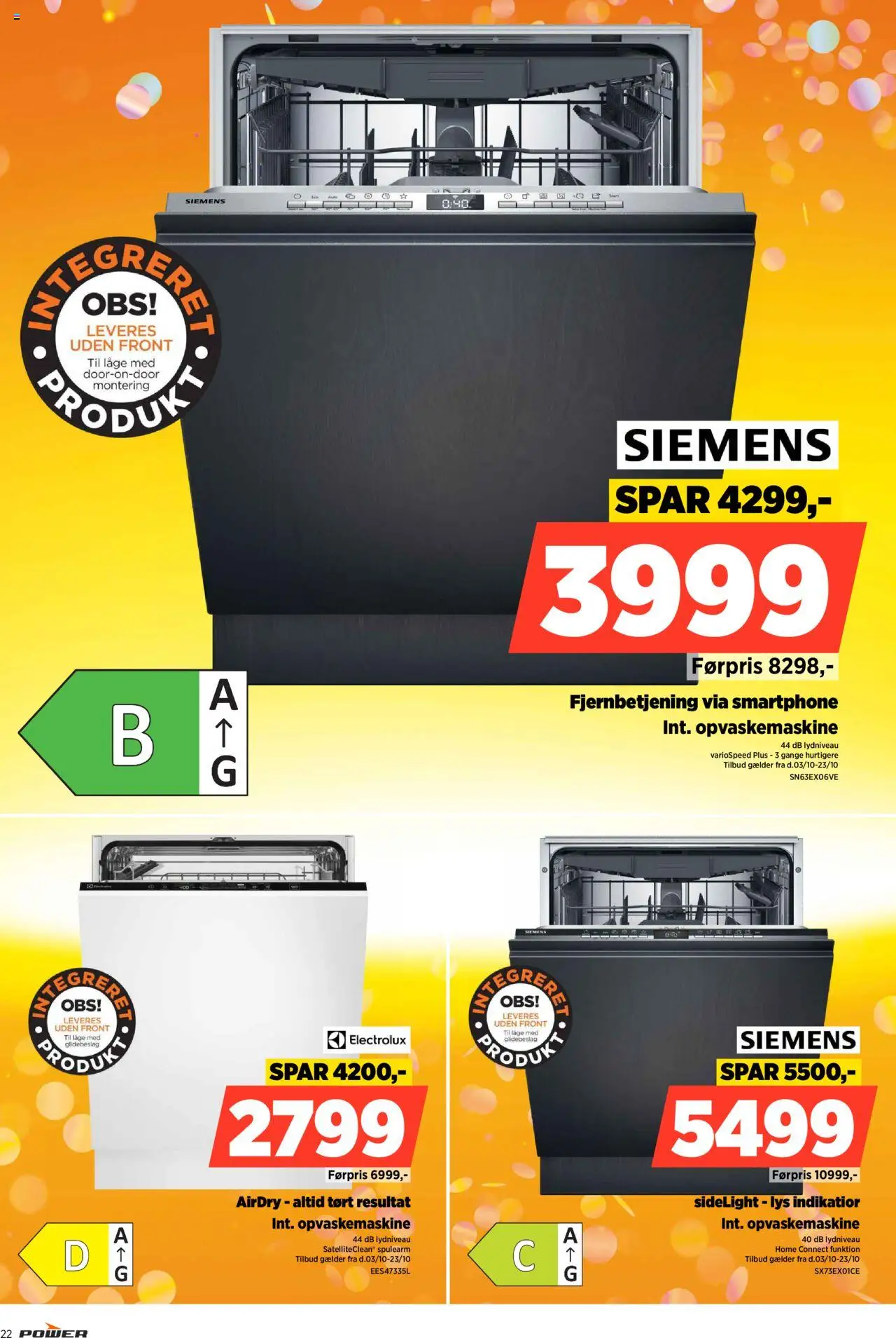 Power tilbudsavis – gyldig fra 03.10.2025 | Side: 22 | Produkter: Smartphone, Opvaskemaskine