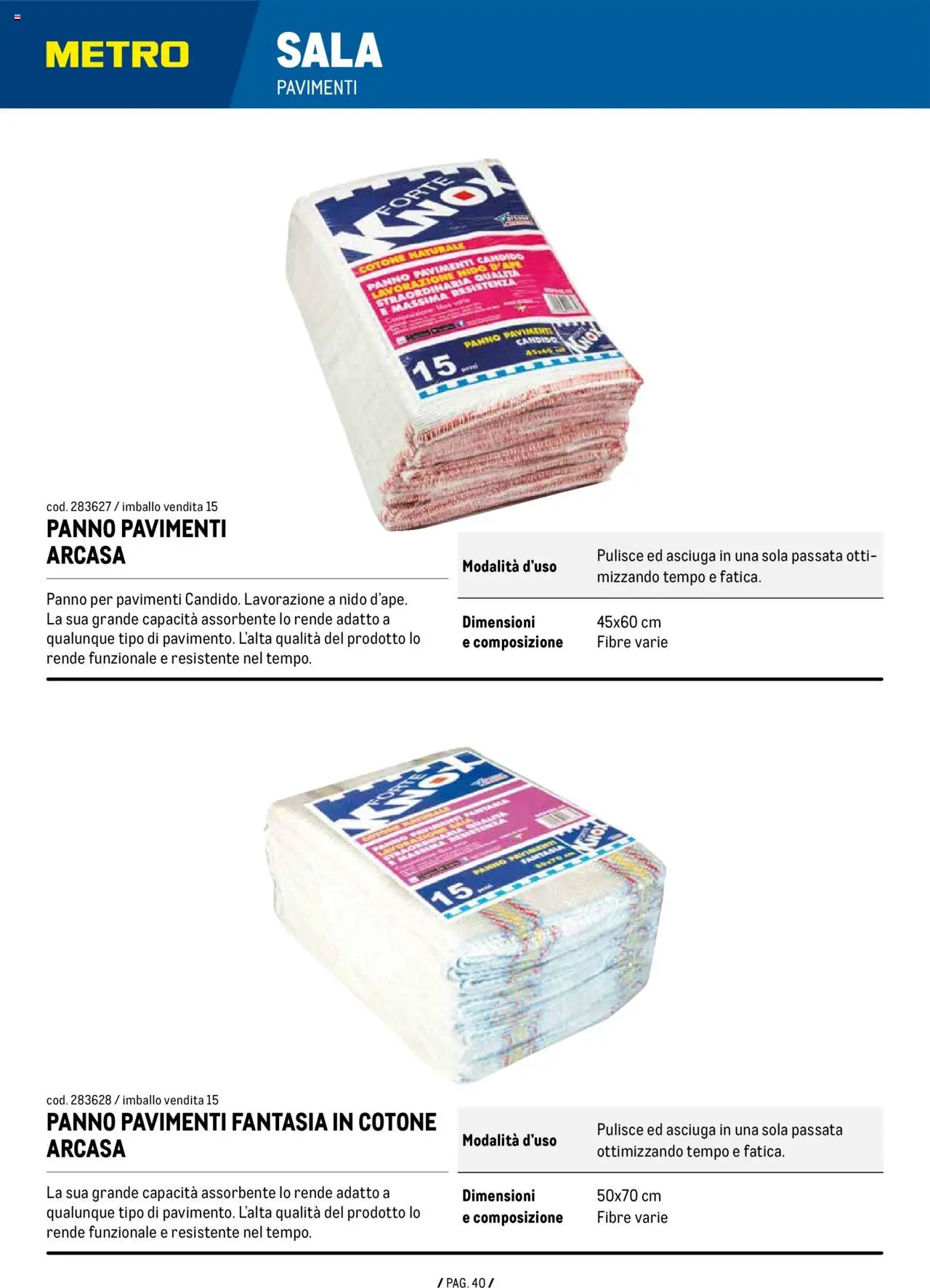 Volantino Metro del 11.09.2025 | Pagina: 40 | Prodotti: Metro
