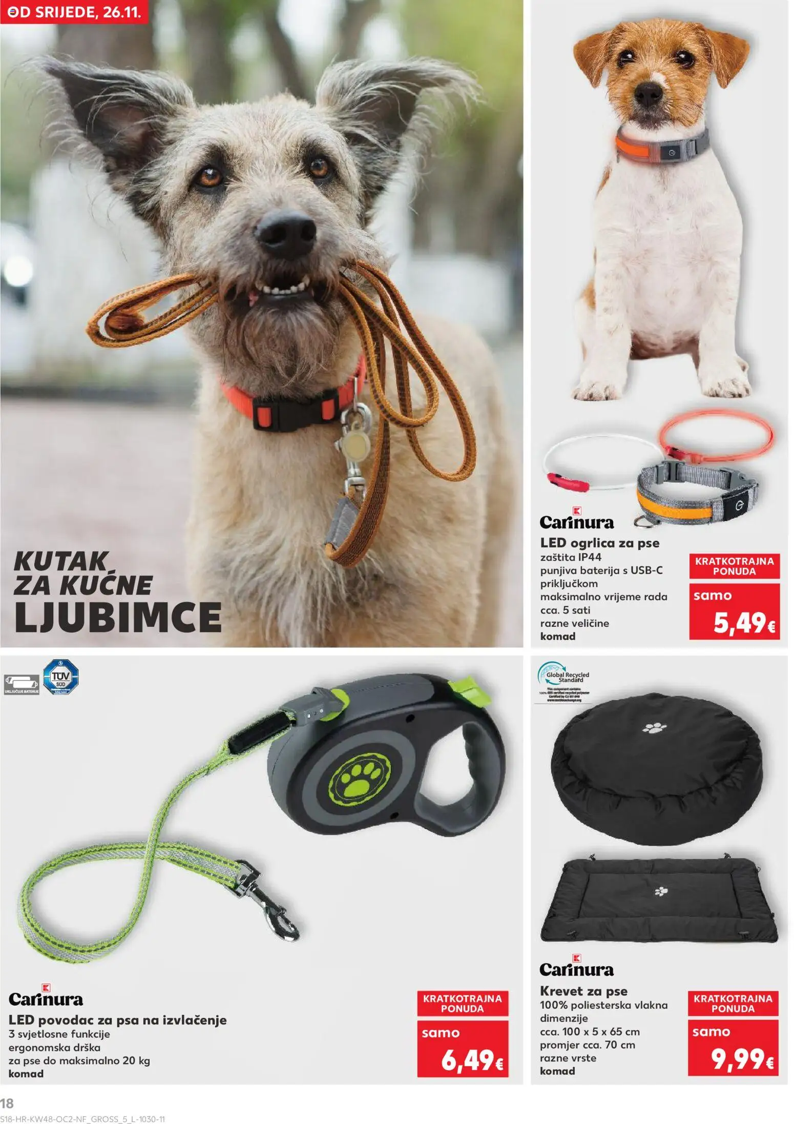 Kaufland katalog | vrijedi od 26.11.2025 | Stranica: 18 | Proizvodi: Krevet, Baterija, Baterije, Ogrlica