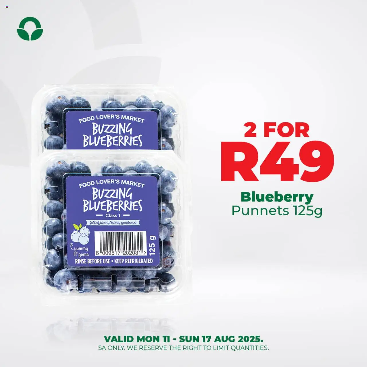 Food Lover's Market Specials │ valid from 11.08.2025 | Page: 4 | Products: Blueberries