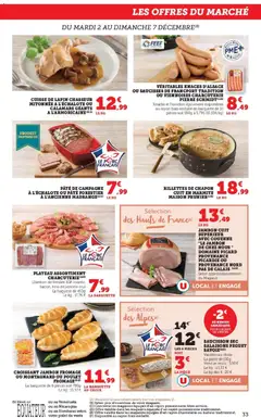 Hyper U - Prévisualisation de Hyper U - Les prix bas de la semaine valide à partir de 02.12.2025 | Page: 33 | Produits: Chapon, Lapin, Fromage, Noix