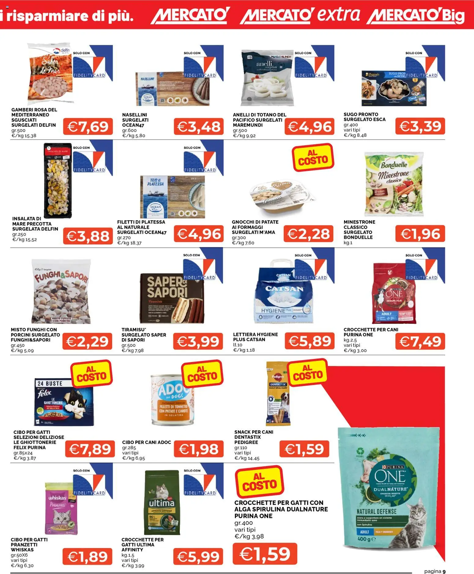 Volantino Mercatò del 07.01.2026 | Pagina: 9 | Prodotti: Minestrone, Patate, Carote, Sugo