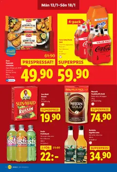 Lidl - erbjudanden - Förhandsvisning av reklamblad från butik Lidl aktuell från 12.01.2026 | Sida: 6 | Produkter: Fanta, Ost, Lime