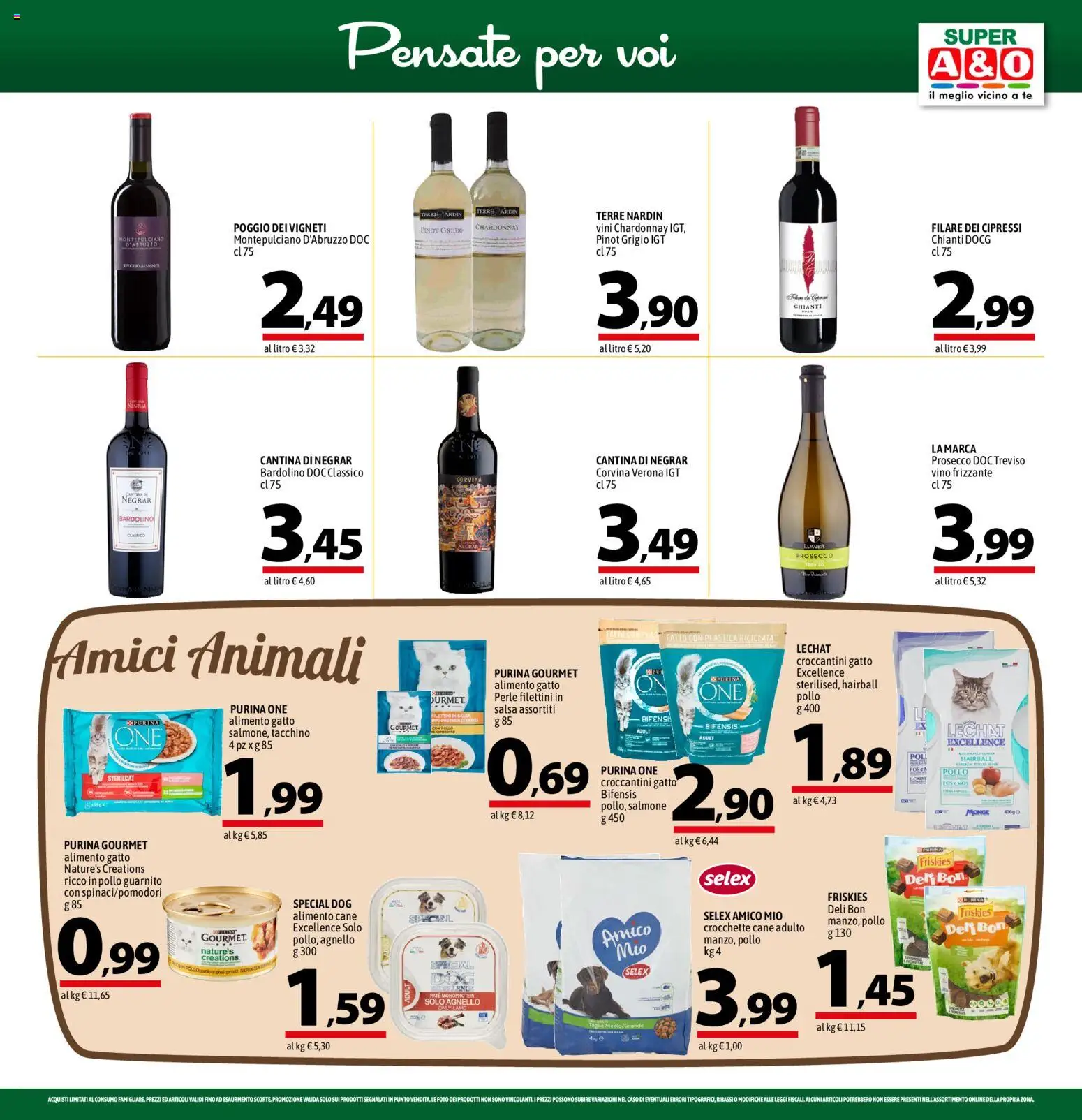Volantino A&O del 15.01.2026 | Pagina: 13 | Prodotti: Salmone, Prosecco, Vino, Agnello