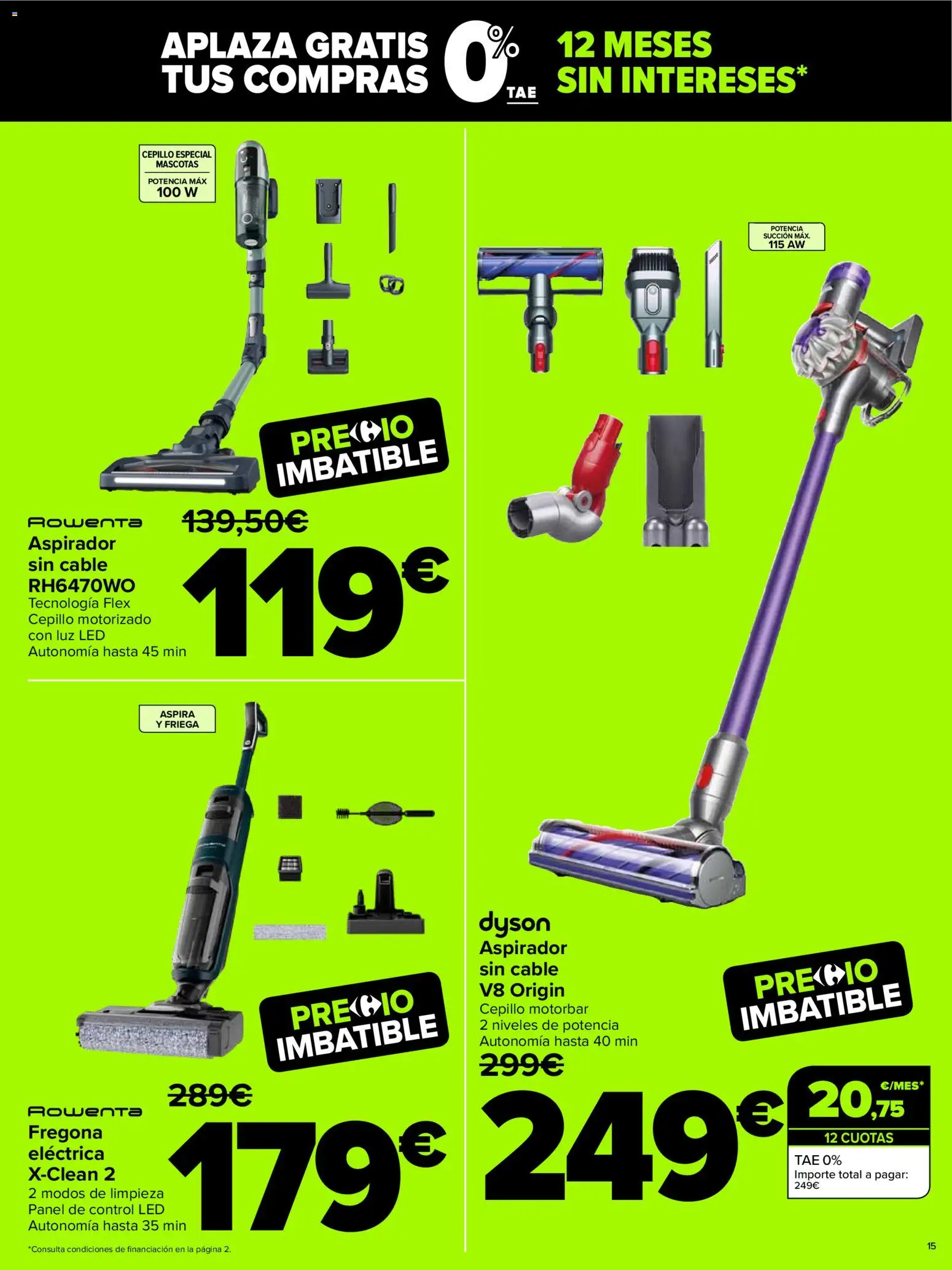 Carrefour Cyber Week │ válido desde el 02.12.2025 | Página: 15 | Productos: Cepillo, Cable, Aspirador