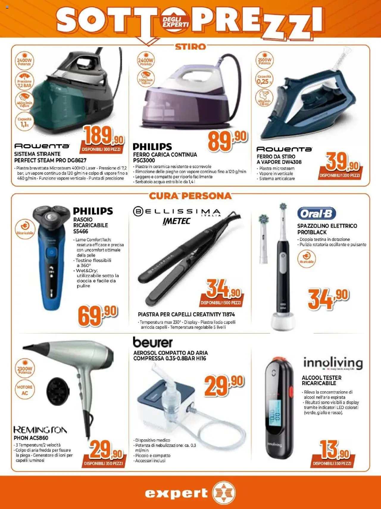 Volantino Expert del 02.10.2025 | Pagina: 17 | Prodotti: Anticalcare, Acqua, Generatore, Doccia