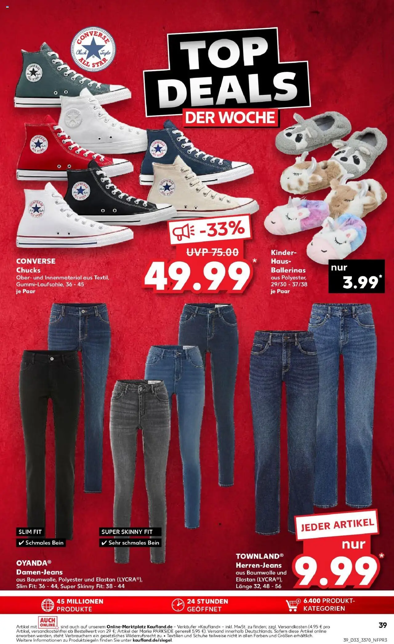 Kaufland prospekt Radebeul	 - gültig ab dem 14.08.2025 | Seite: 39 | Produkte: Ballerinas, Jeans