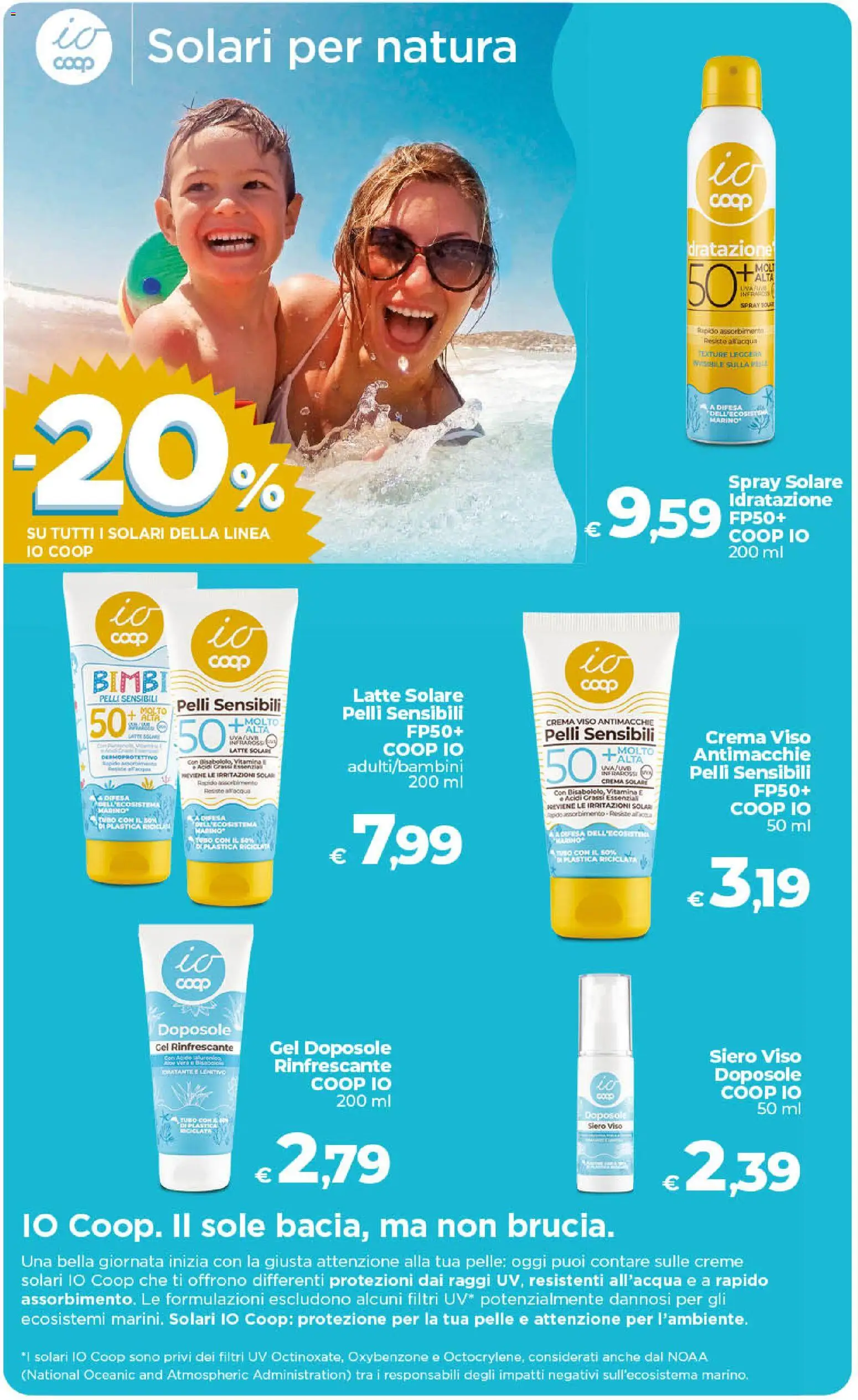 Volantino COOP del 17.04.2026 | Pagina: 37 | Prodotti: Crema, Crema solare, Latte, Tubo