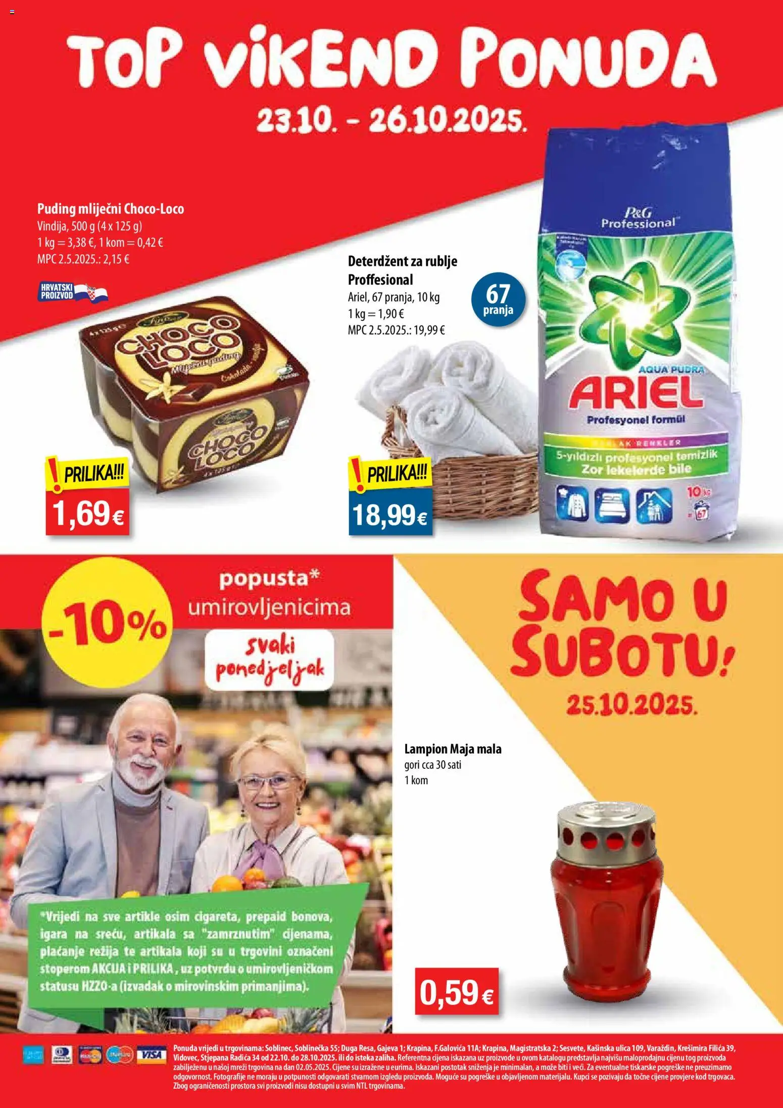 NTL katalog | vrijedi od 22.10.2025 | Stranica: 24 | Proizvodi: Puding, Deterdžent, Lampion, Ariel