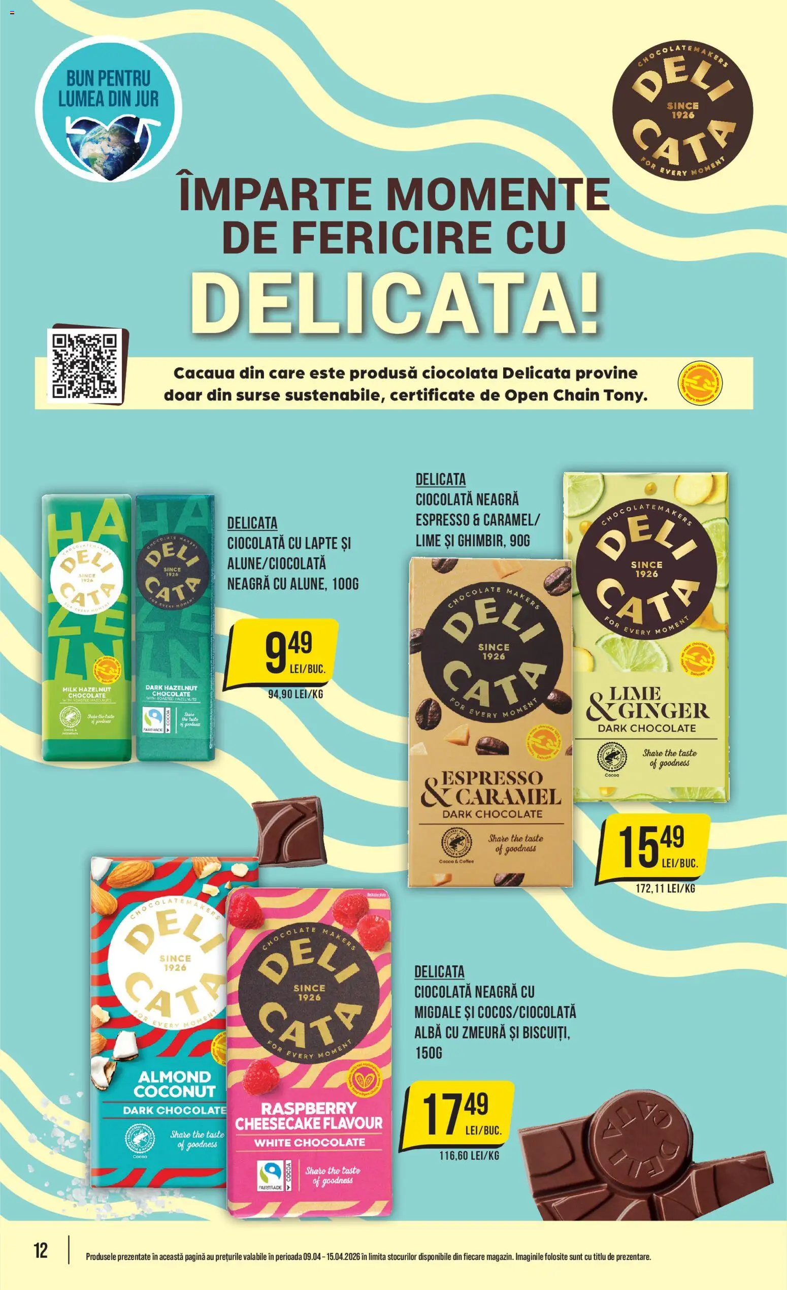 Noul catalog Mega Image – valabil de la 09.04.2026 | Pagină: 12 | Produse: Zmeură, Migdale, Lapte, Shake