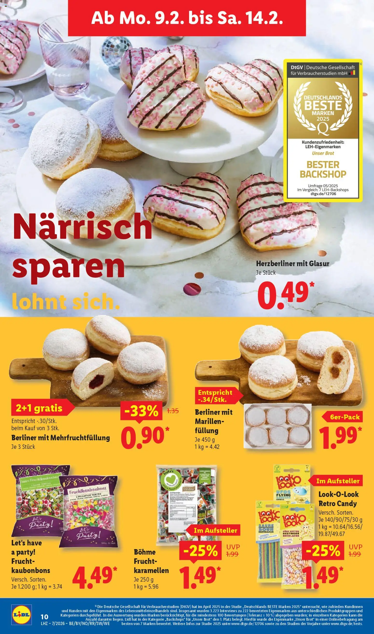 Lidl Prospekt Zossen – gültig ab 09.02.2026 | Seite: 20 | Produkte: Berliner, Brot