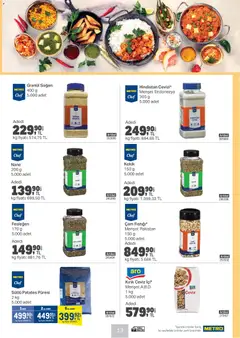 25.02.2026 tarihinden itibaren geçerli olan Metro kataloğu önizlemesi | Sayfa: 13 | Ürünler: Fesleğen, Soğan, Ceviz, Nane