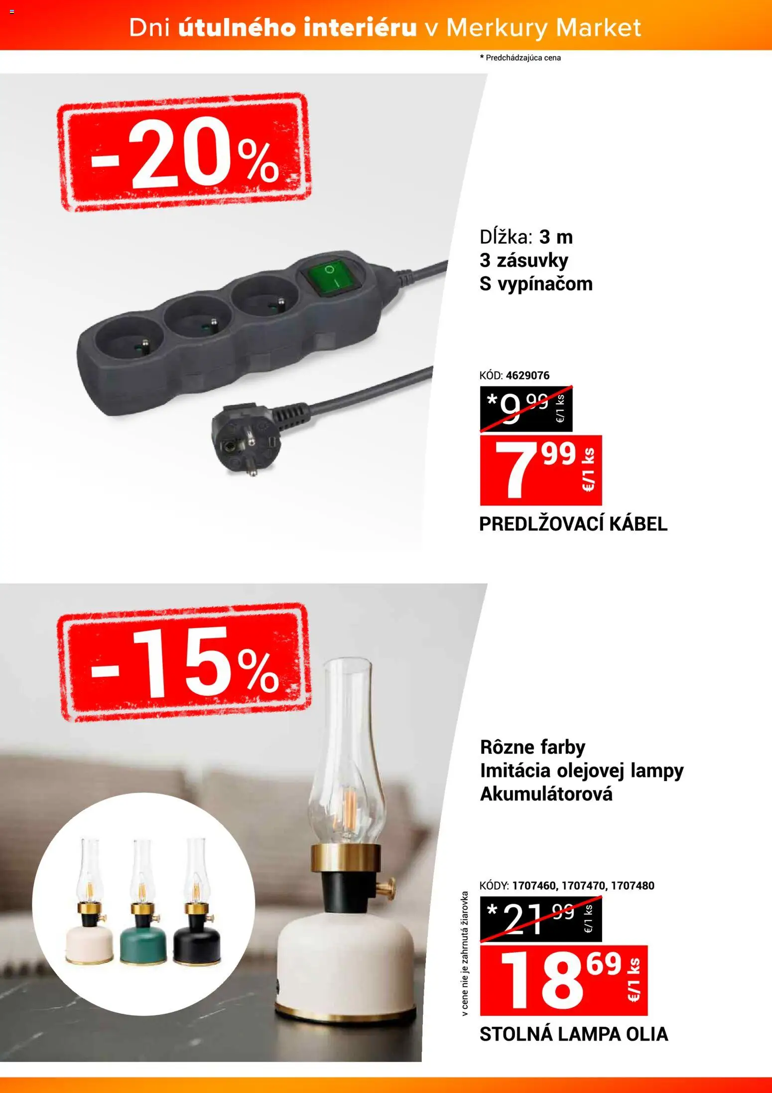 Nové Merkury Market akcie – leták je platný od 22.11.2025 | Strana: 6 | Produkty: Lampa, Žiarovka, Stolná lampa