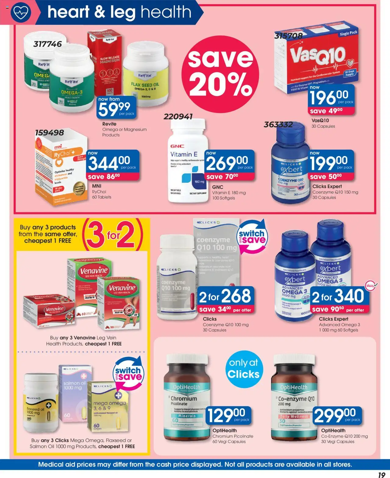 Clicks Specials │ valid from 21.08.2025 | Page: 19 | Products: Oil, Switch