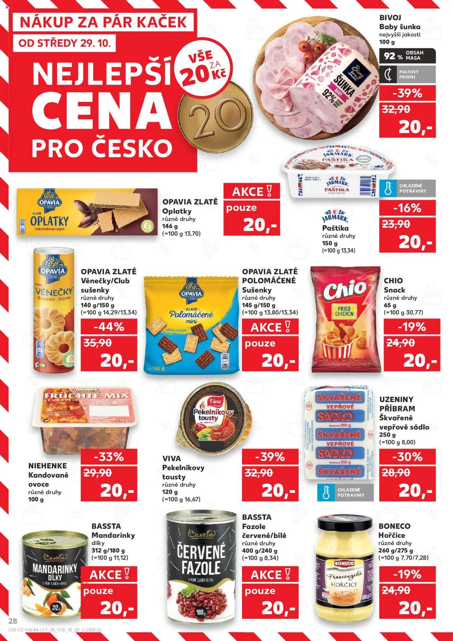 Kaufland leták - Plzeň od 29.10.2025 | Strana: 28 | Produkty: Ovoce, Cookies, Hořčice, Sušenky