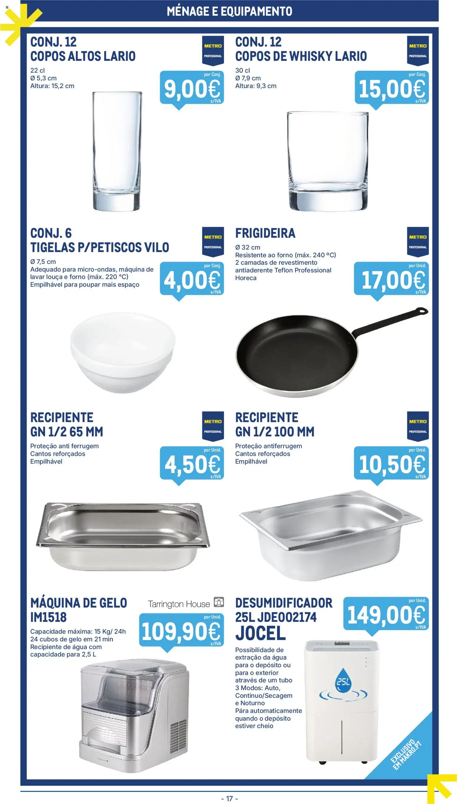 Makro folheto │ válido de 09.12.2025 | Página: 17 | Produtos: Agua, Forno, Frigideira, Desumidificador