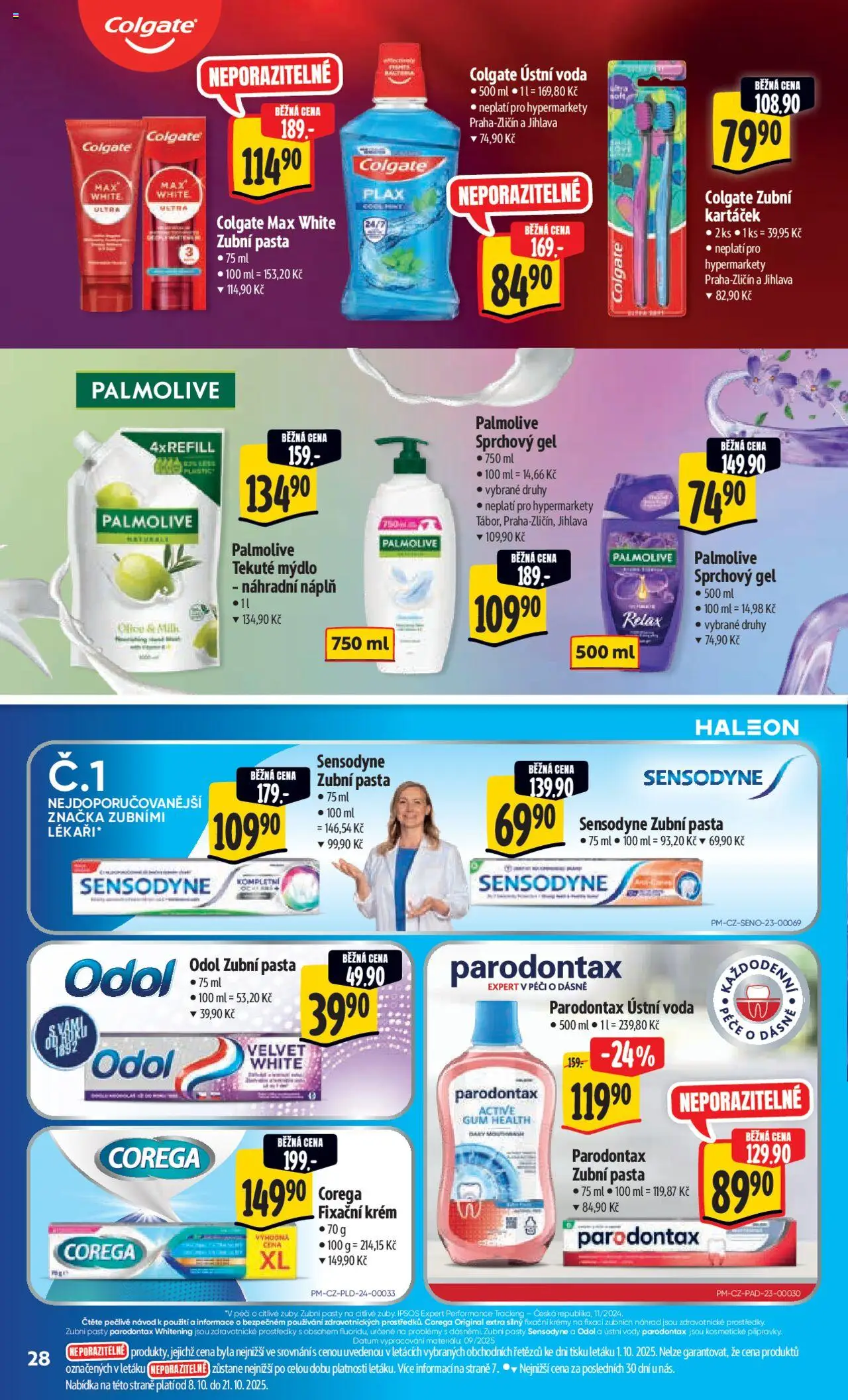 Albert leták - Hypermarket od 08.10.2025 | Strana: 37 | Produkty: Ústní voda, Voda, Krém, Velvet