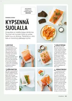 K-Citymarket-mainoslehti voimassa 03.12.2025 alkaen | Sivu: 45 | Tuotteet: Jääkaappi, Lohi, Veitsi, Kala