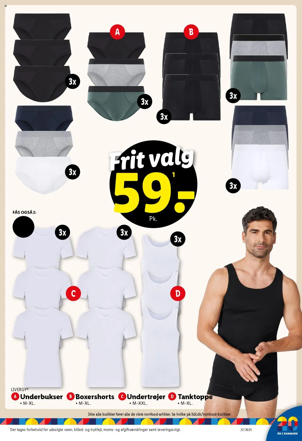 Lidl Tilbudsavis gyldig fra 03.07.2025 | Side: 38 | Produkter: Underbukser, Undertrøjer
