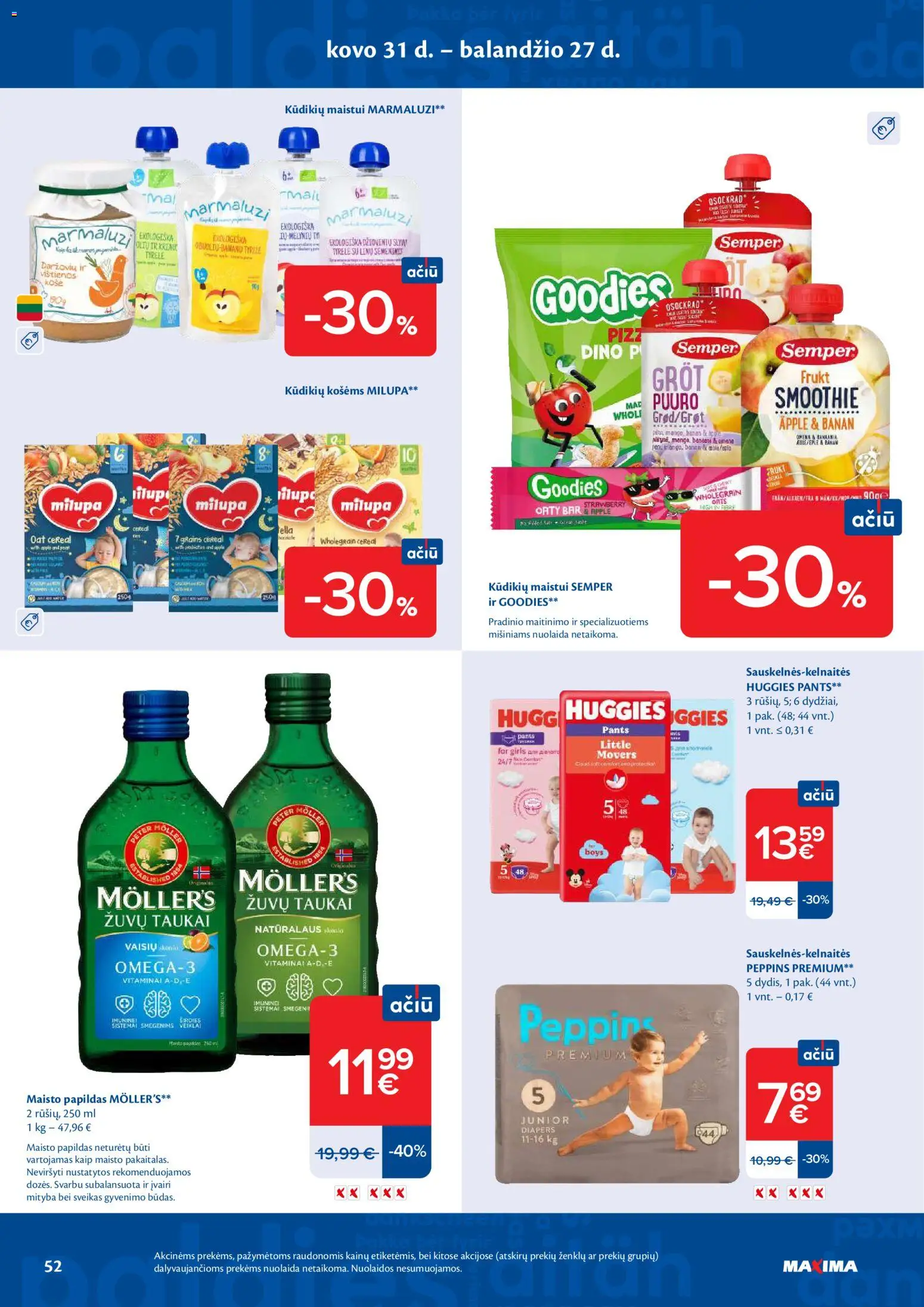 MAXIMA akcijos nuo 21.04.2026 | Puslapis: 52 | Prekių: Košė, Vištienos