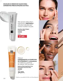 Pré-visualização Sensitive+ Dual Collagen Creme de Olhos, Creme de olhos com ativos calmantes para suavizar e acalmar a tua pele. válido de 01.02.2026 | Página: 120