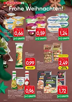 Eurospar Flugblatt ab 18.12.2025 gültig | Seite: 6 | Produkte: Sahne, Jääkaappipakastin, Brot, Salami