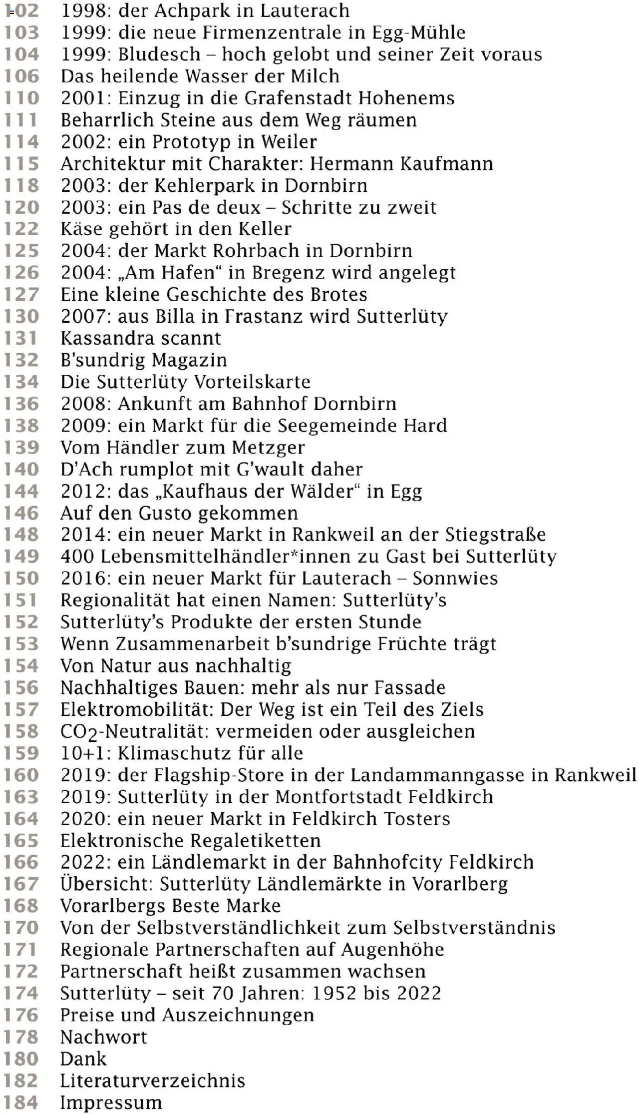 Sutterlüty Unsere Chronik gültig ab 01.08.2025 | Seite: 7 | Produkte: Wasser, Milch, Käse