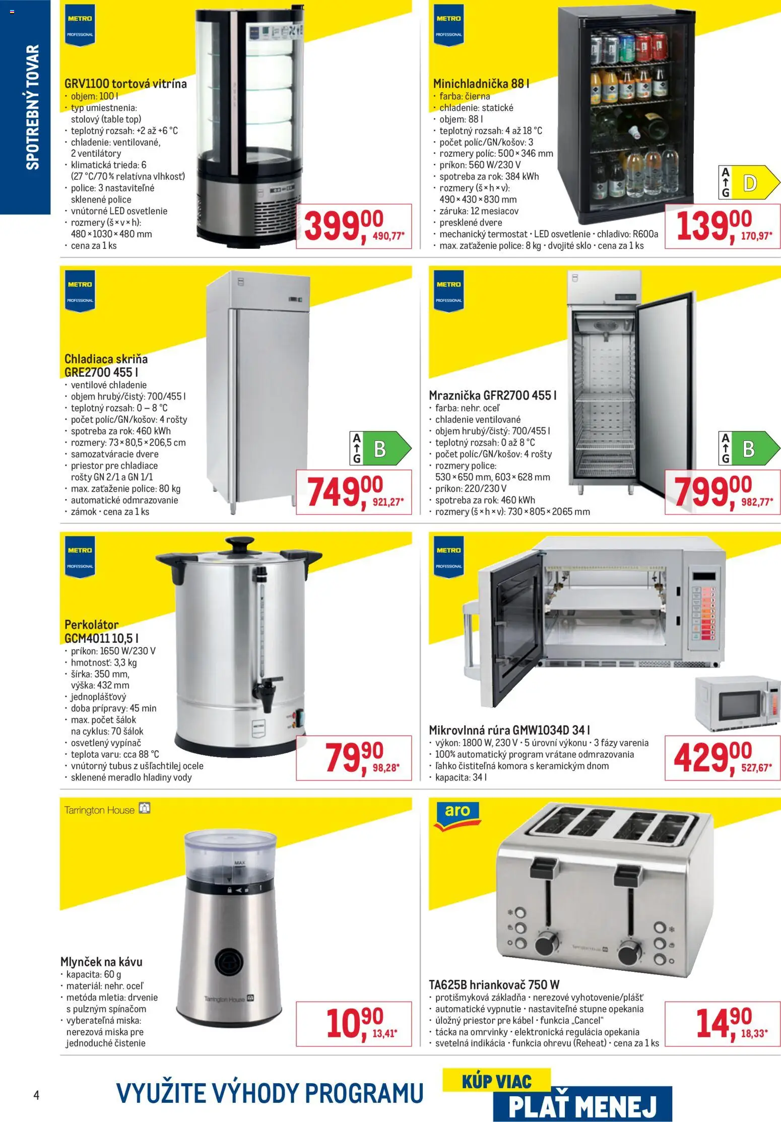 Nové Metro akcie – leták je platný od 22.04.2026 | Strana: 4 | Produkty: Skriňa, Led osvetlenie, Osvetlenie, Police