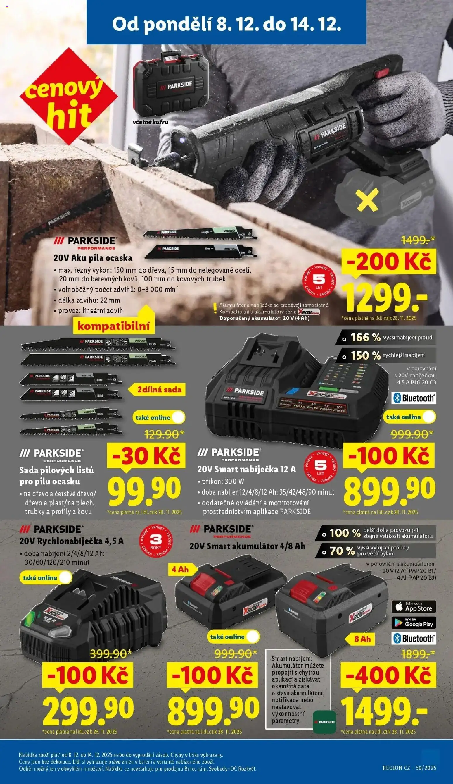 Lidl leták od 08.12.2025 | Strana: 35 | Produkty: Parkside, Aku pila, Aku pila ocaska, Pila