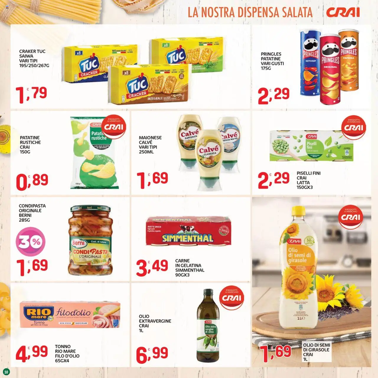 Volantino CRAI del 21.08.2025 | Pagina: 10 | Prodotti: Olio, Tonno, Olio di semi di girasole, Olio di Oliva