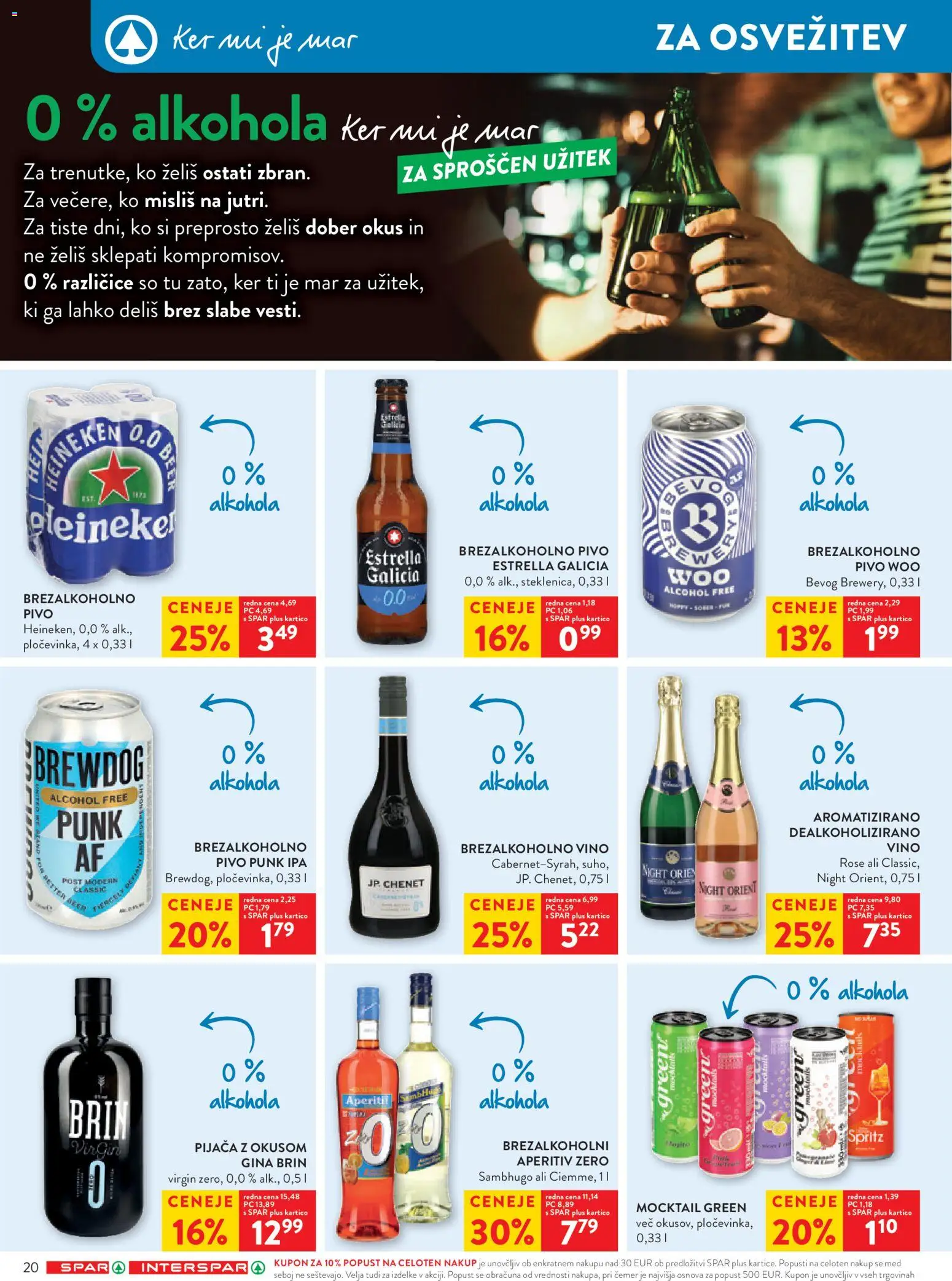 Novi Spar katalog ponudbe – veljaven od 18.02.2026 | Stran: 28 | Izdelki: Falafel, Vino, Pivo