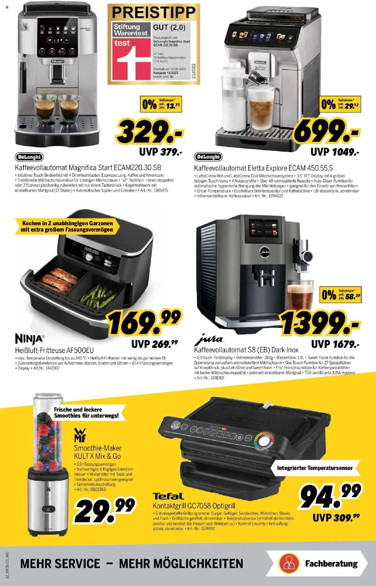 Medimax - MEDIMAX: Aktuelle Angebote - gültig ab dem 26.07.2025 | Seite: 2 | Produkte: Jura, Kaffee, Kaffeevollautomat, Fleisch
