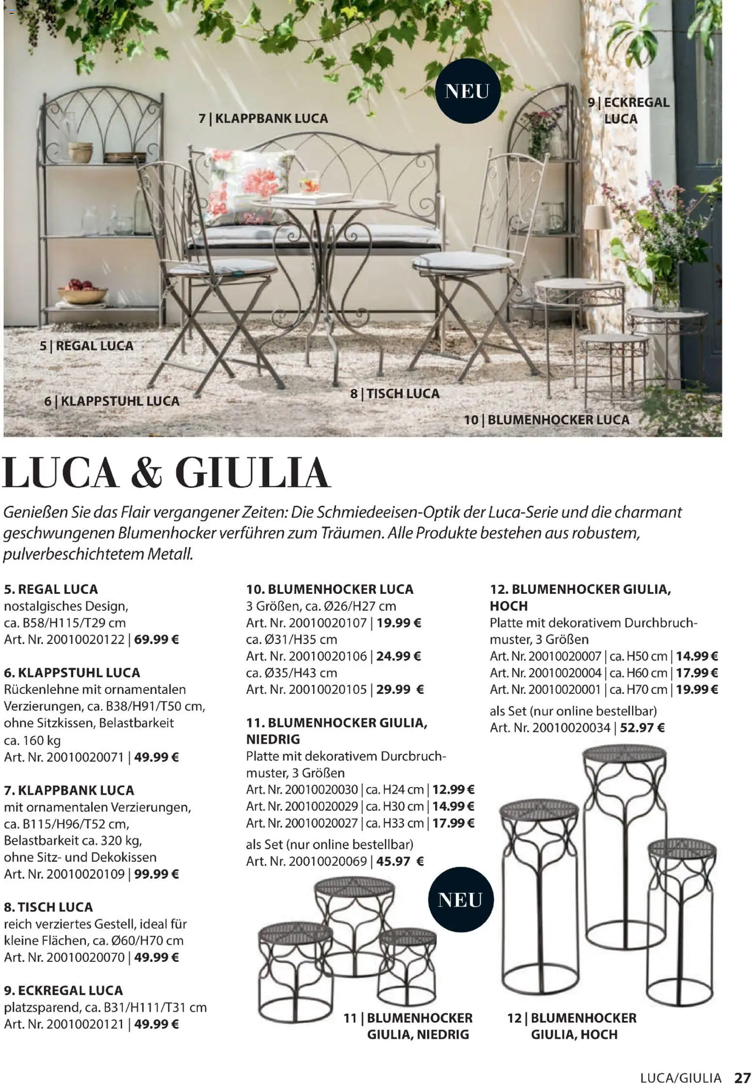 Dehner Gartenmöbel Trends 2026 gültig ab 29.01.2026 | Seite: 27 | Produkte: Regal, Tisch