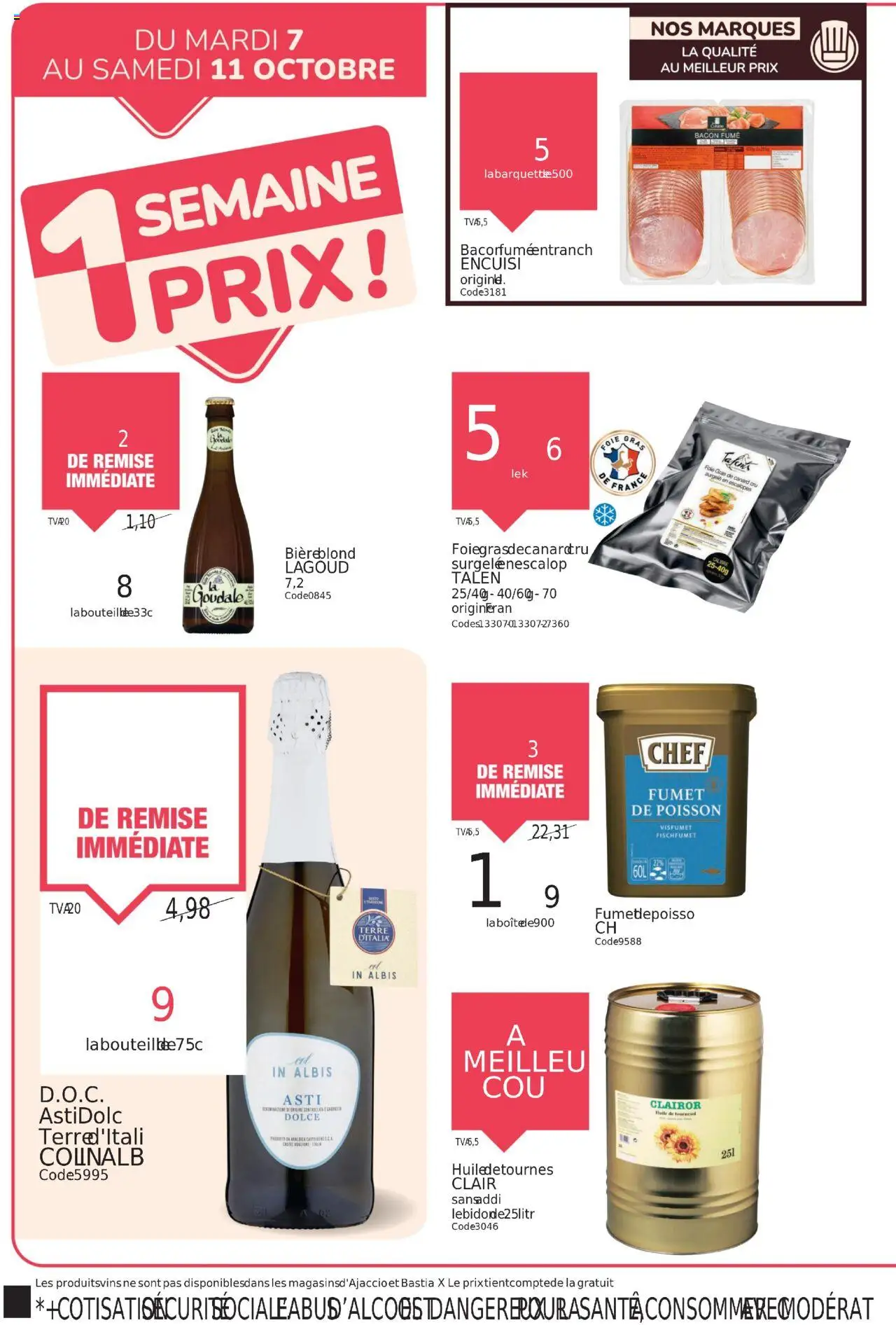 {H1} | Page: 6 | Produits: Goudale, Huile de tournesol, Huile, Poisson