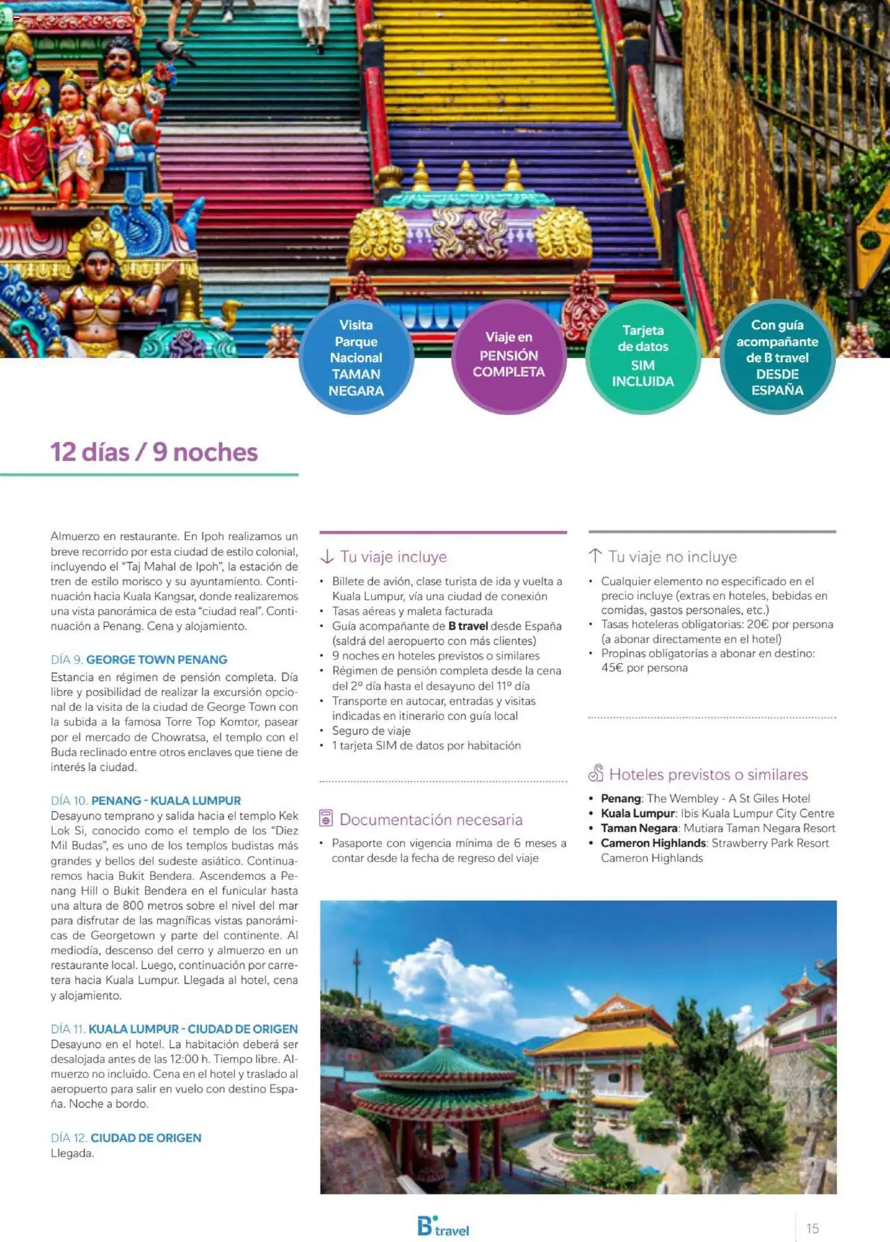 B the travel brand Viajeros Expertos Internacional 2026 │ válido desde el 03.10.2025 | Página: 15 | Productos: Maleta