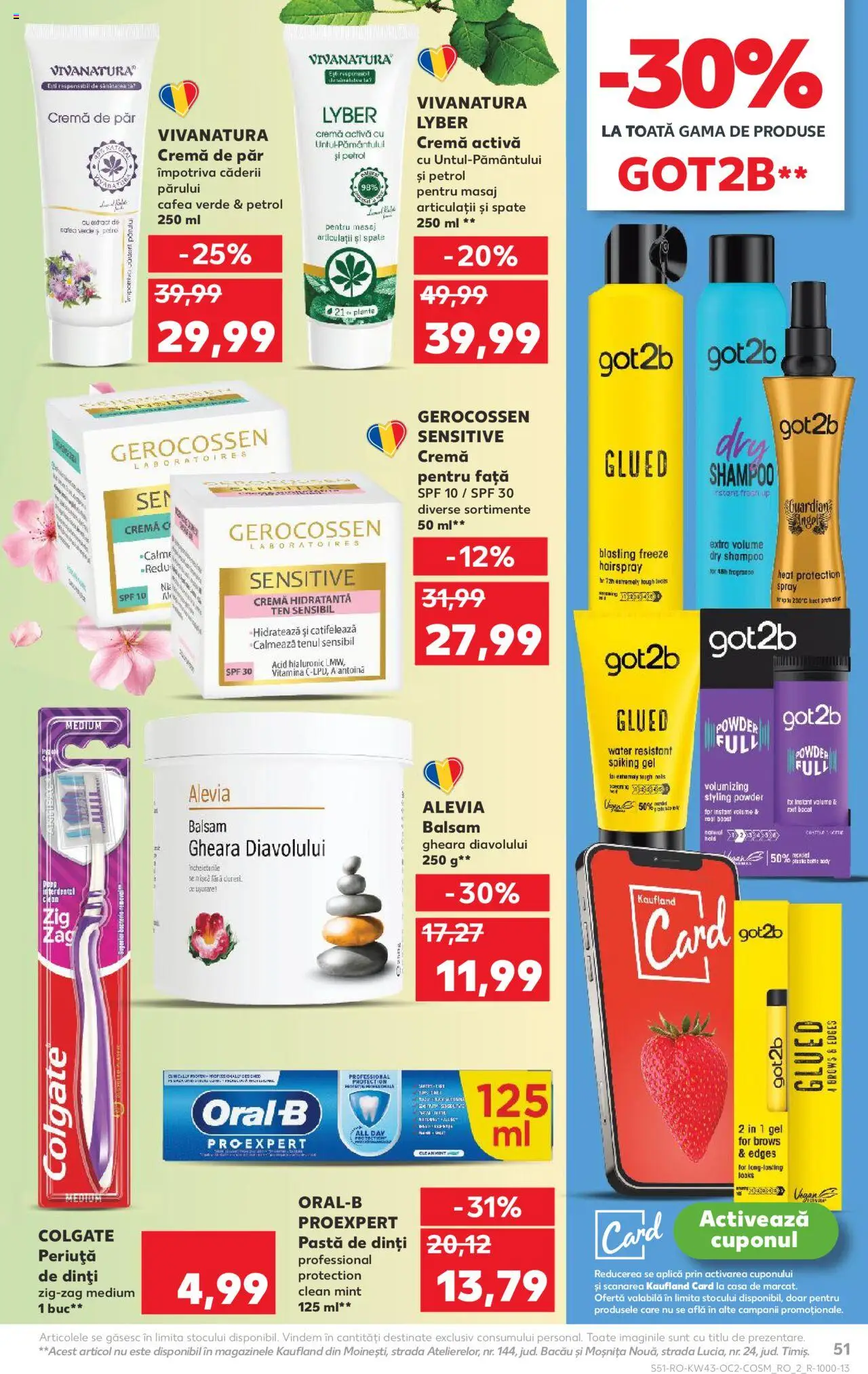 Noul catalog Kaufland – valabil de la 22.10.2025 | Pagină: 51 | Produse: Body, Arapsaçı, Cafea, Pastă de dinți