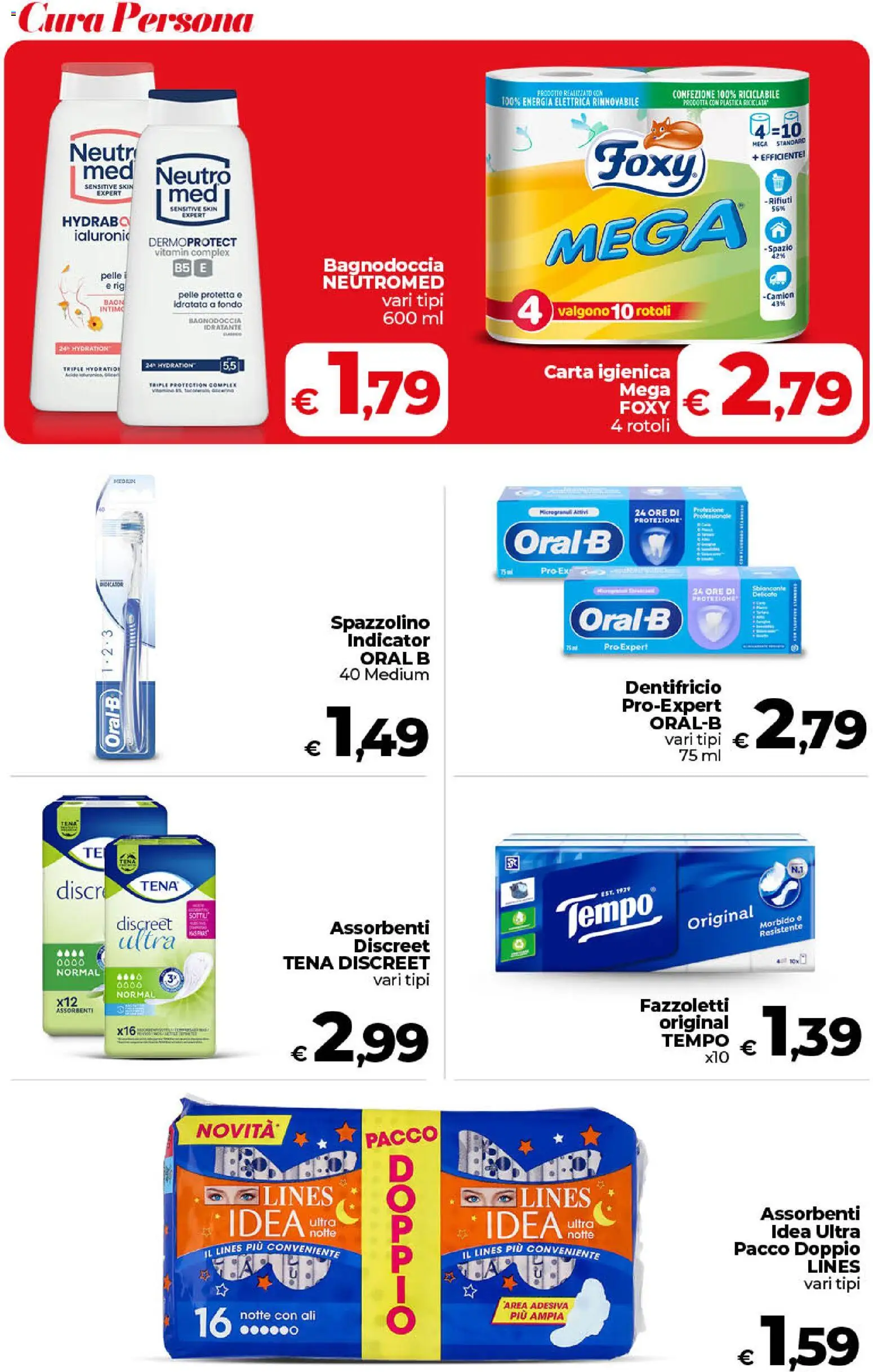 Volantino COOP del 17.04.2026 | Pagina: 36 | Prodotti: Dentifricio, Spazzolino, Pollo, Fazzoletti