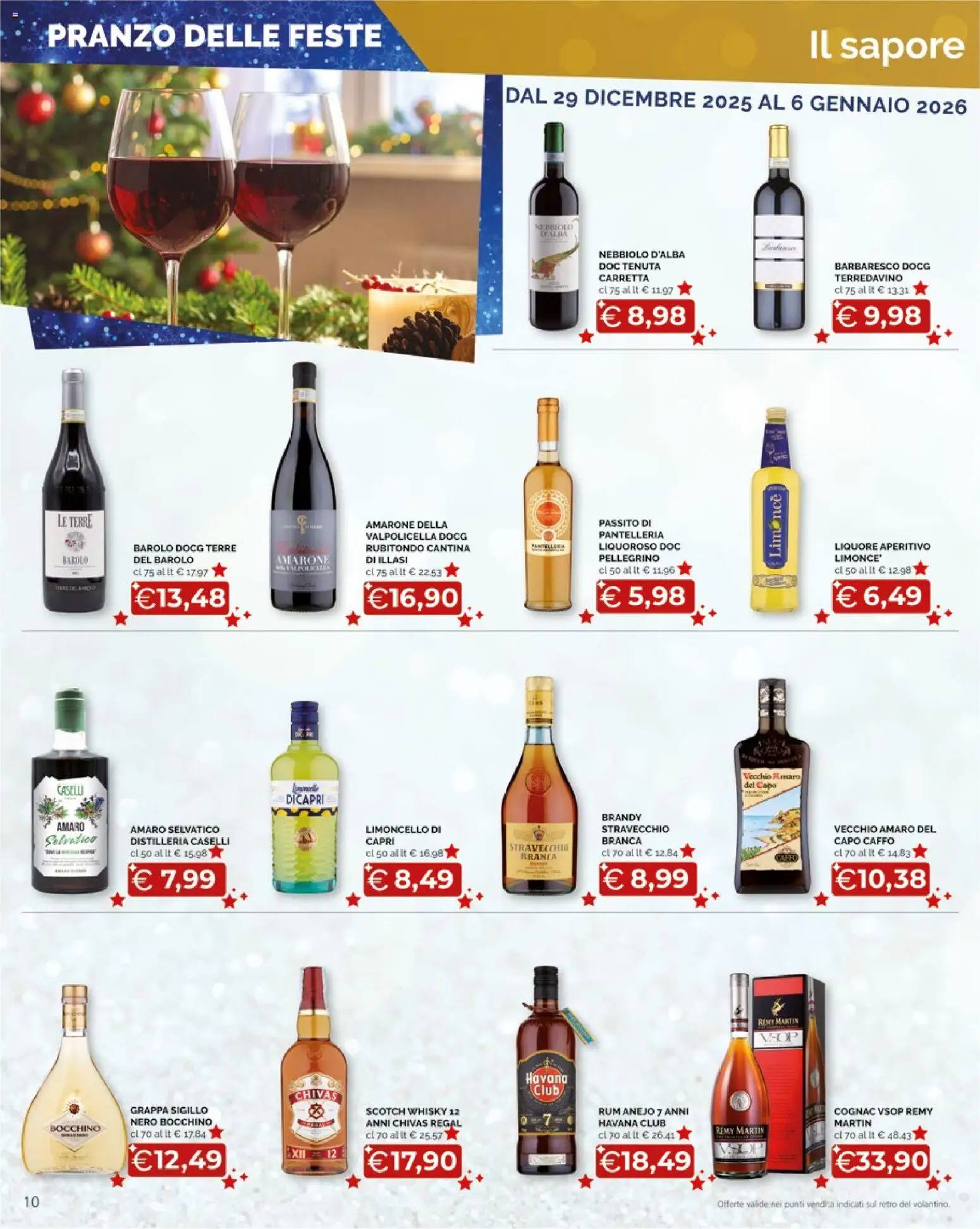 Volantino Mercatò del 29.12.2025 | Pagina: 10 | Prodotti: Whisky, Brandy, Amaro, Aperitivo