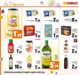 Anteprima del volantino SALSA DI SOIA SAPORI & IDEE CONAD, classica/meno sale 150ml valido a partire dal 25.03.2026 | Pagina: 18 | Prodotti: Manzo, Maionese, Salsa, Aceto