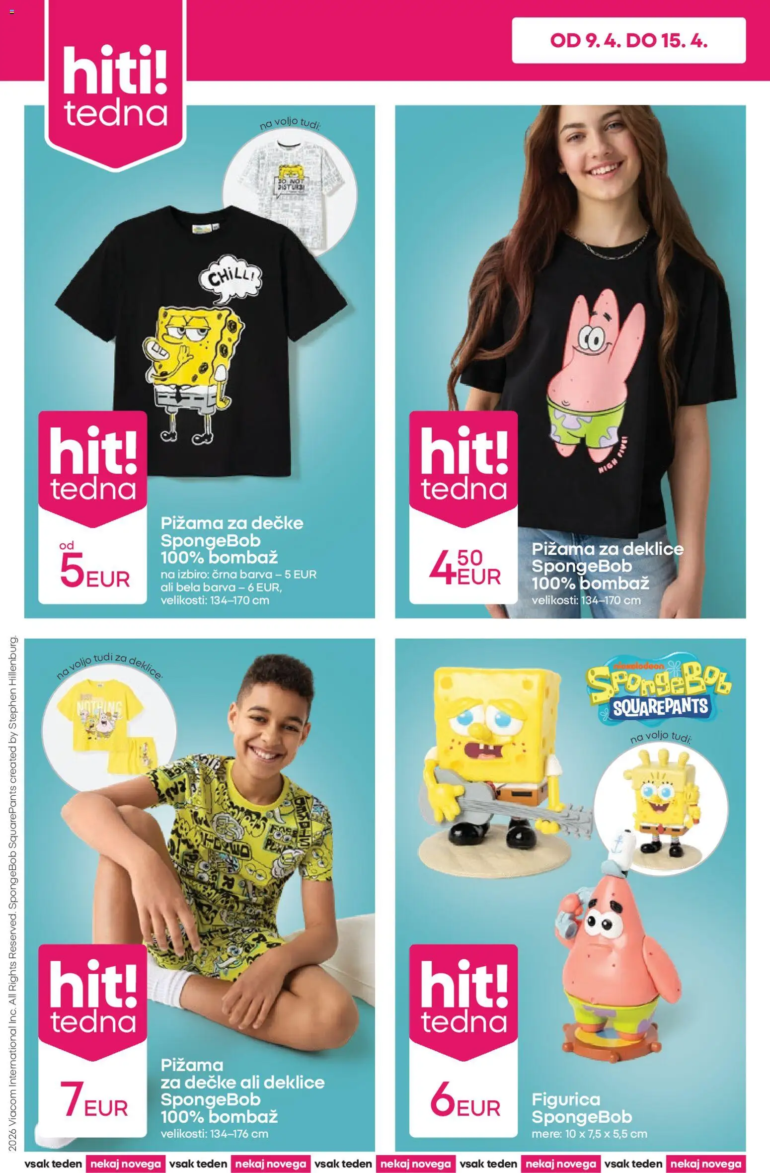 Novi Pepco katalog ponudbe – veljaven od 09.04.2026 | Stran: 4 | Izdelki: Pižama, Barva